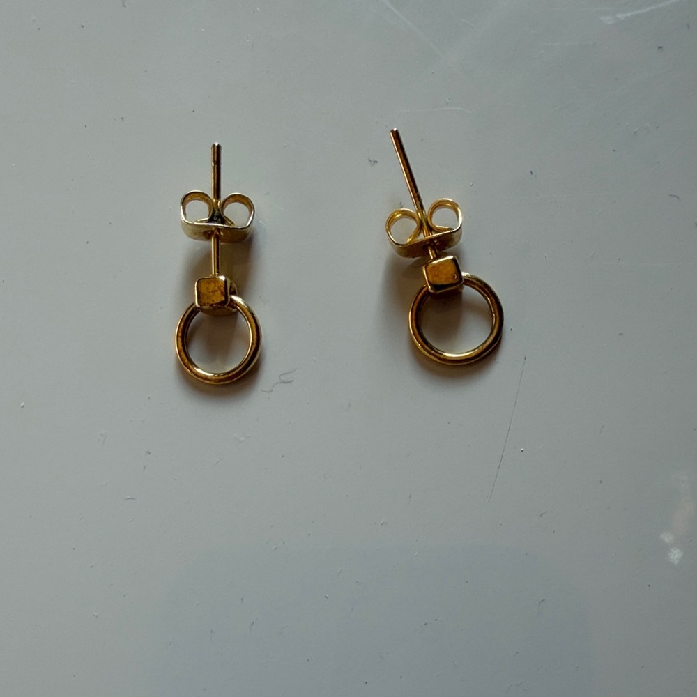 Maison Miru Gold Door Knocker Stud Earrings - Women Jewelry